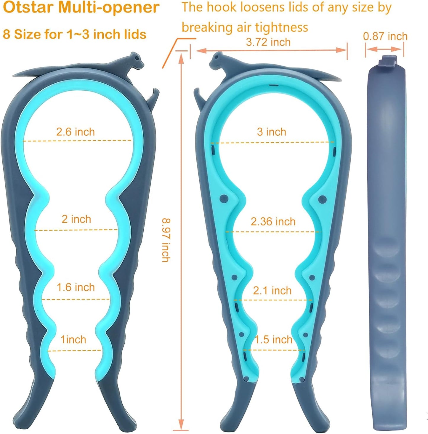 Jar Opener & Bottle Opener for Seniors with Arthritis, Weak Hands