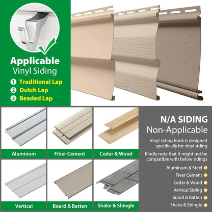 10 Pack Vinyl Siding Hooks