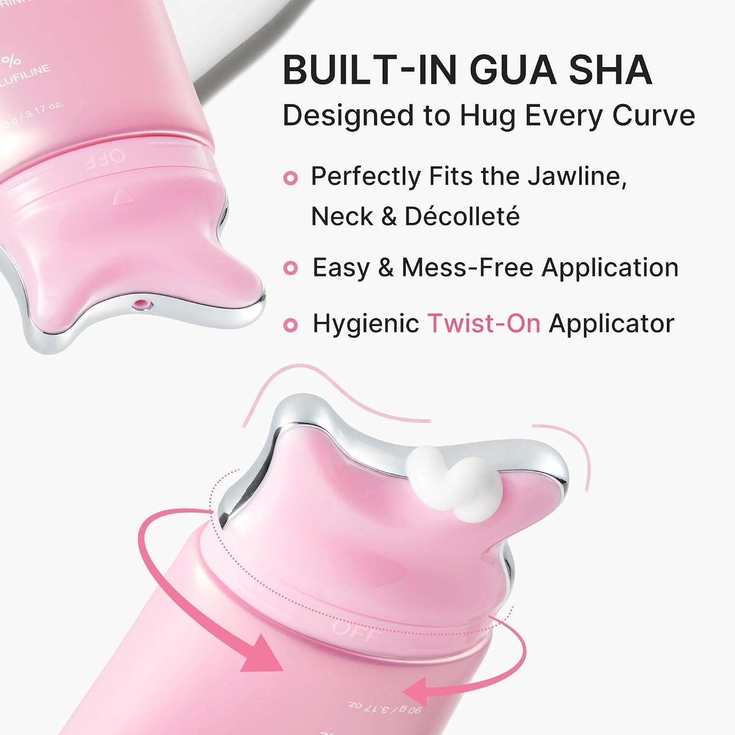 Medicube PDRN Collagen Gua Sha Neck Wrinkle Cream | Built-In Gua Sha Massager with Volufiline 5% + PDRN | Korean Skincare