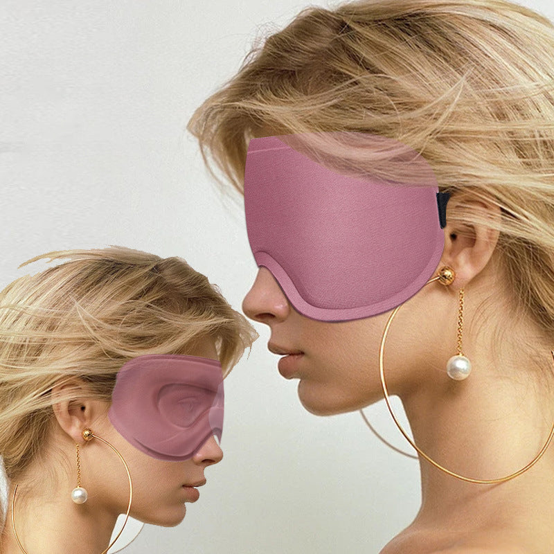 🌙 3D Contoured Sleep Mask for Women & Men | Zero Pressure Memory Foam Eyeshade with 100% Blackout for Travel & Better Sleep ✈️