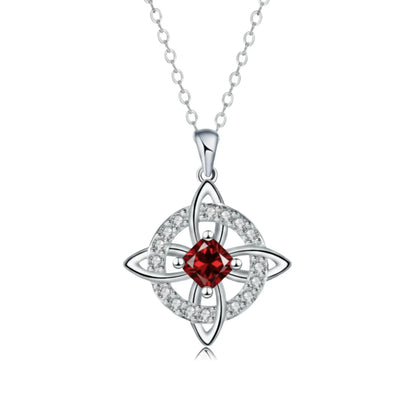 Mystical Birthstone Witches Knot Necklace – 🔮💞Protect Your Loved Ones