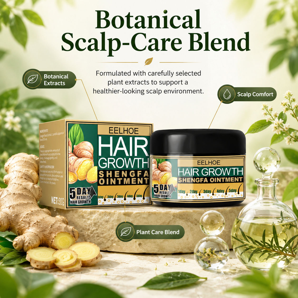 Botanical Scalp Care Balm for Fuller-Looking Hair——50% Off for a Limited Time