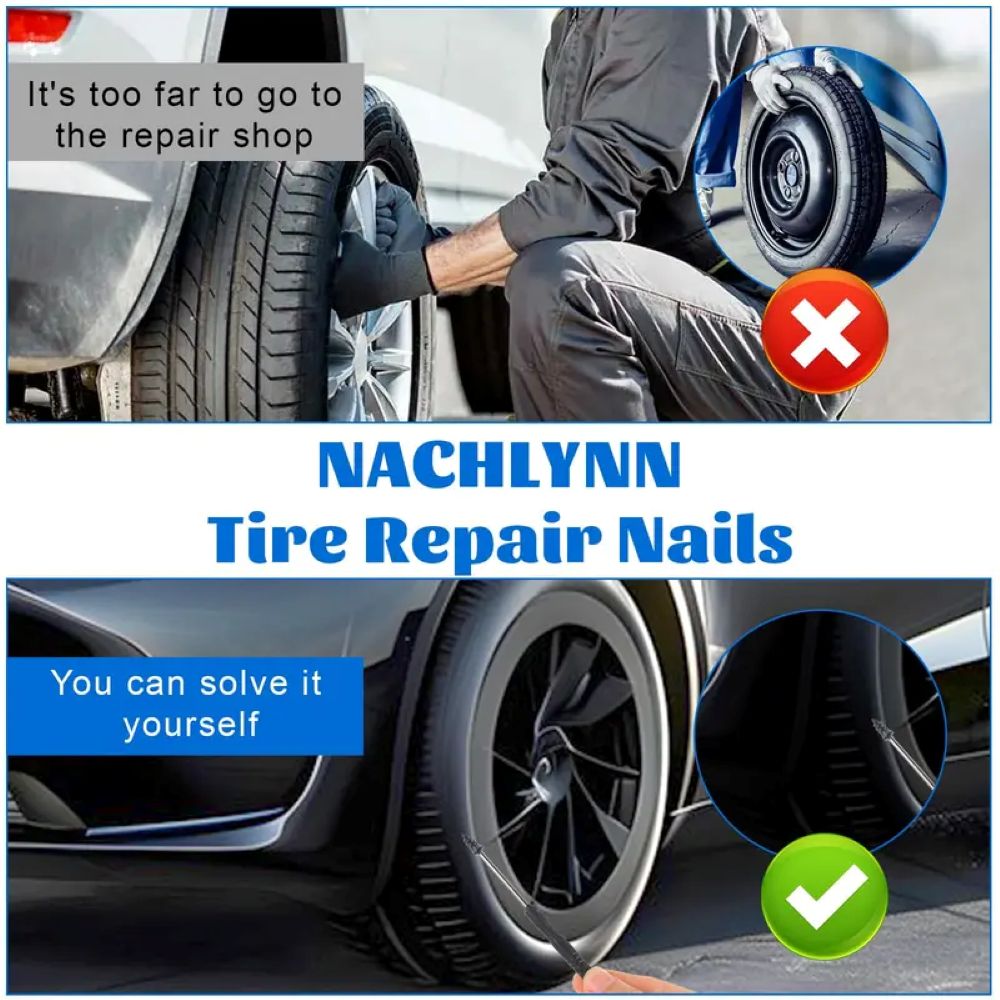 🔩Tire Repair Vacuum Rubber Nails Kit