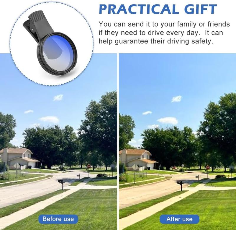 Clip-On CPL Phone Camera Lens Filter Kit – Enhance Your Photos with Professional Effects