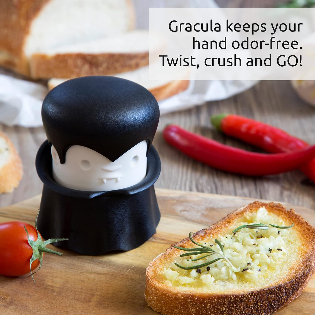Gothic-Style Gracula Garlic Press