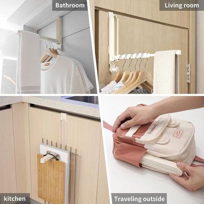 Aluminum Alloy Telescopic Over-the-Door Hook/Hanger