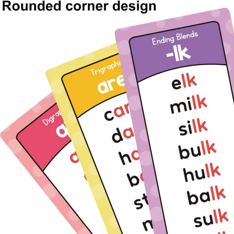 🔥Phonics Word Cards 117 Sound Groups 900+ Rhyming Words Preschool English Discovery Joy