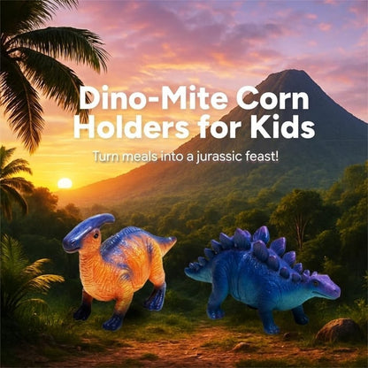 🌽🦖 Dinosaur Corn Holders – Cute Novelty Corn on the Cob Holders for BBQ & Summer Parties