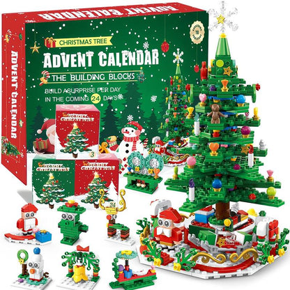 🔥LAST DAY 50% OFF - 🎅 24-Day Christmas Building Block Calendar – Holiday Countdown Toy with Daily Surprise Bricks