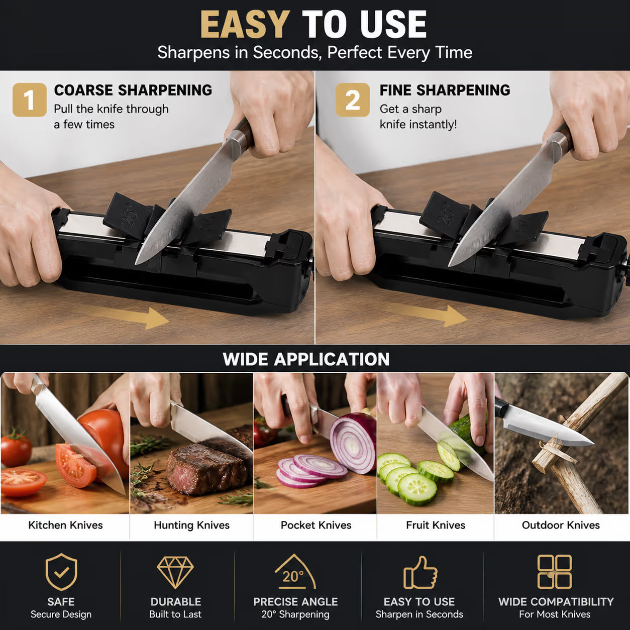 🛠️🔪Venture Portable Knife Sharpener
