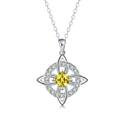 Mystical Birthstone Witches Knot Necklace – 🔮💞Protect Your Loved Ones