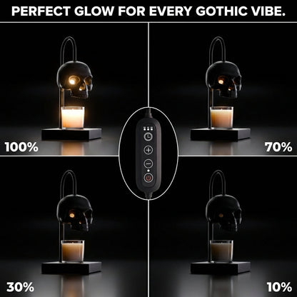Nomnu Gothic Skull Candle Warmer Lamp | Spooky Halloween Decor & Flame-Free Wax Melter for Home Fragrance 💀🕯️👻
