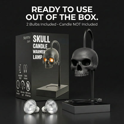 Nomnu Gothic Skull Candle Warmer Lamp | Spooky Halloween Decor & Flame-Free Wax Melter for Home Fragrance 💀🕯️👻
