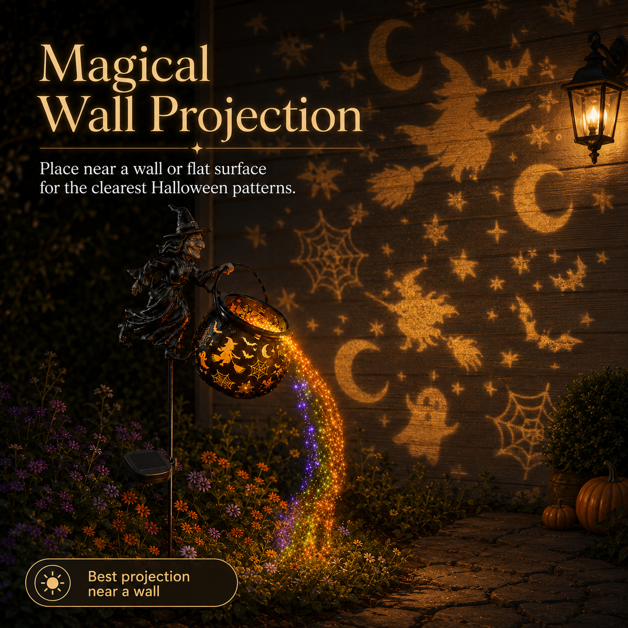 🎃Halloween Witch Cauldron Solar-powered Garden Light