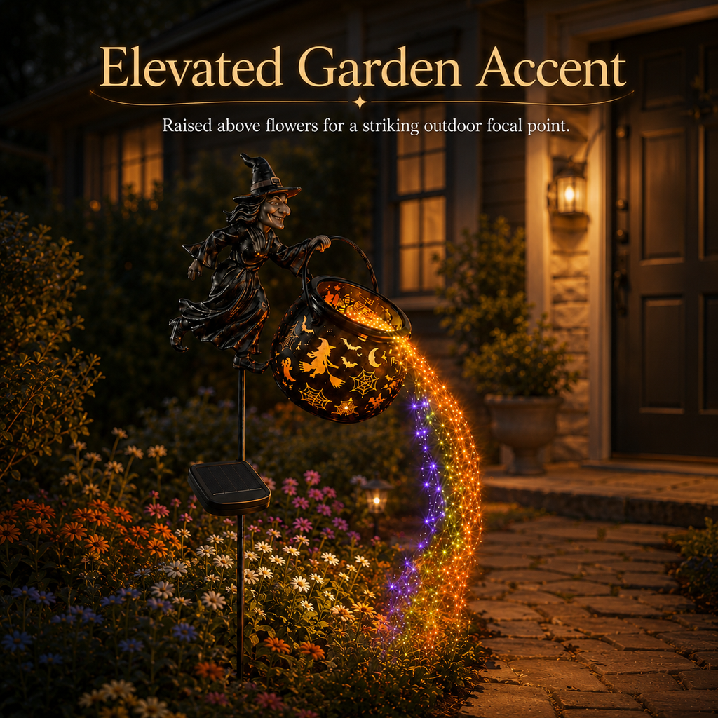 🎃Halloween Witch Cauldron Solar-powered Garden Light