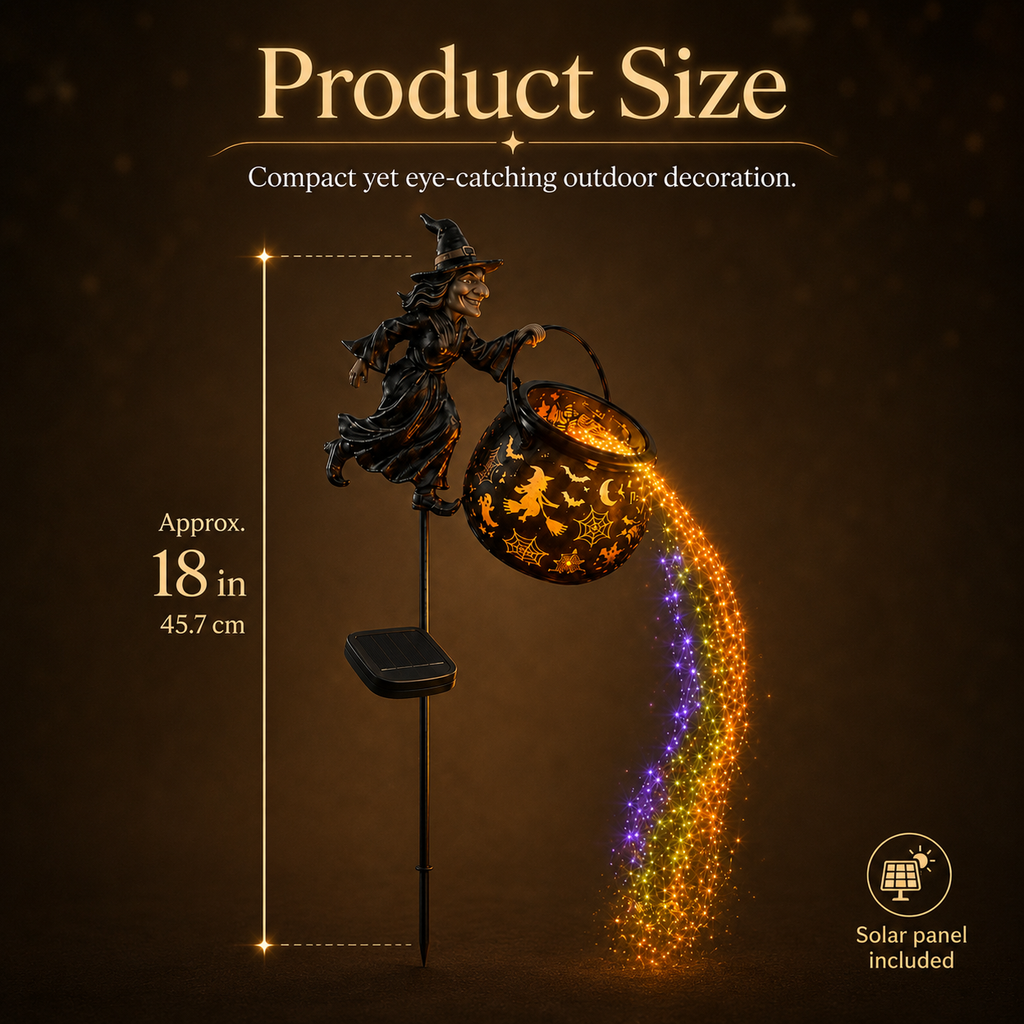 🎃Halloween Witch Cauldron Solar-powered Garden Light