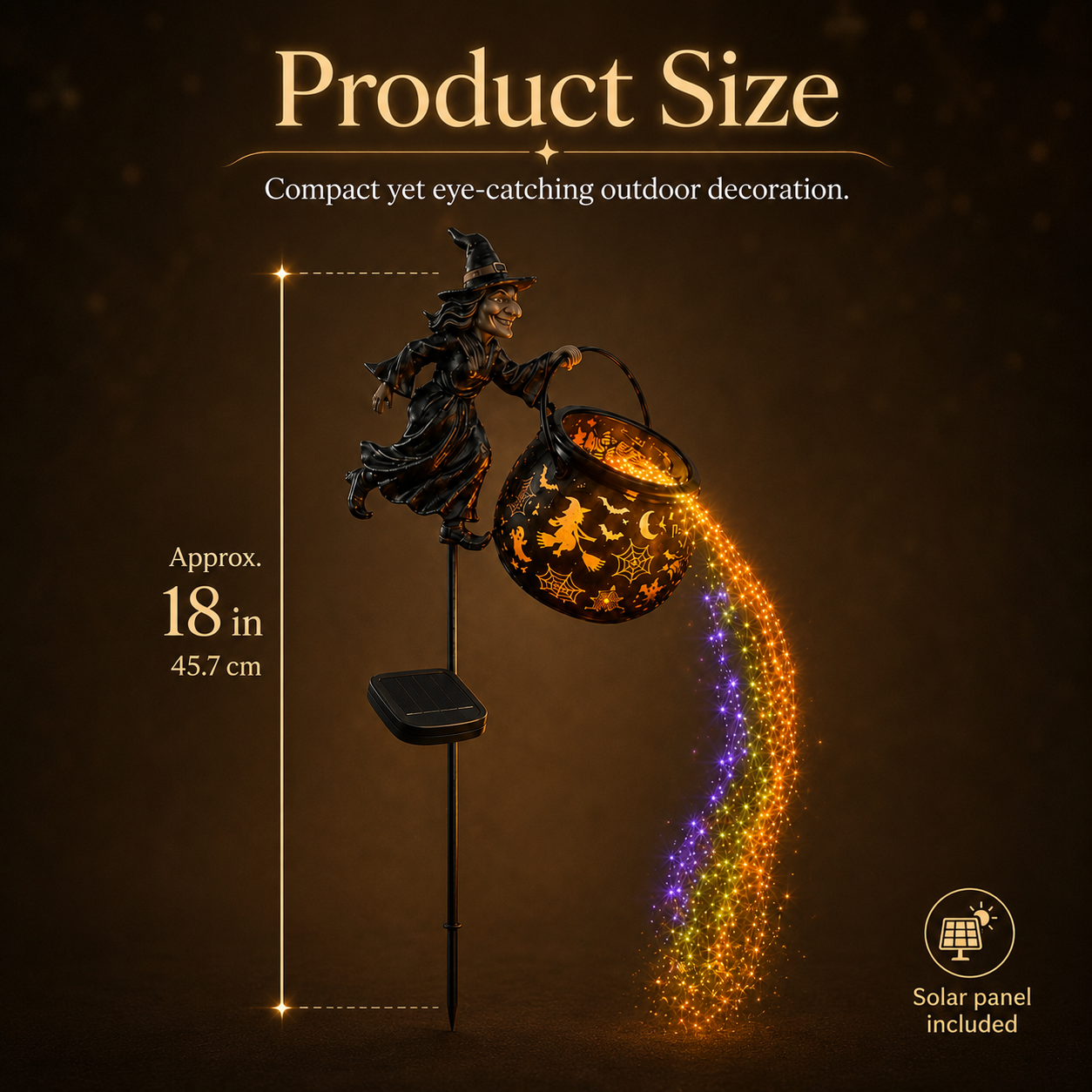 🎃Halloween Witch Cauldron Solar-powered Garden Light