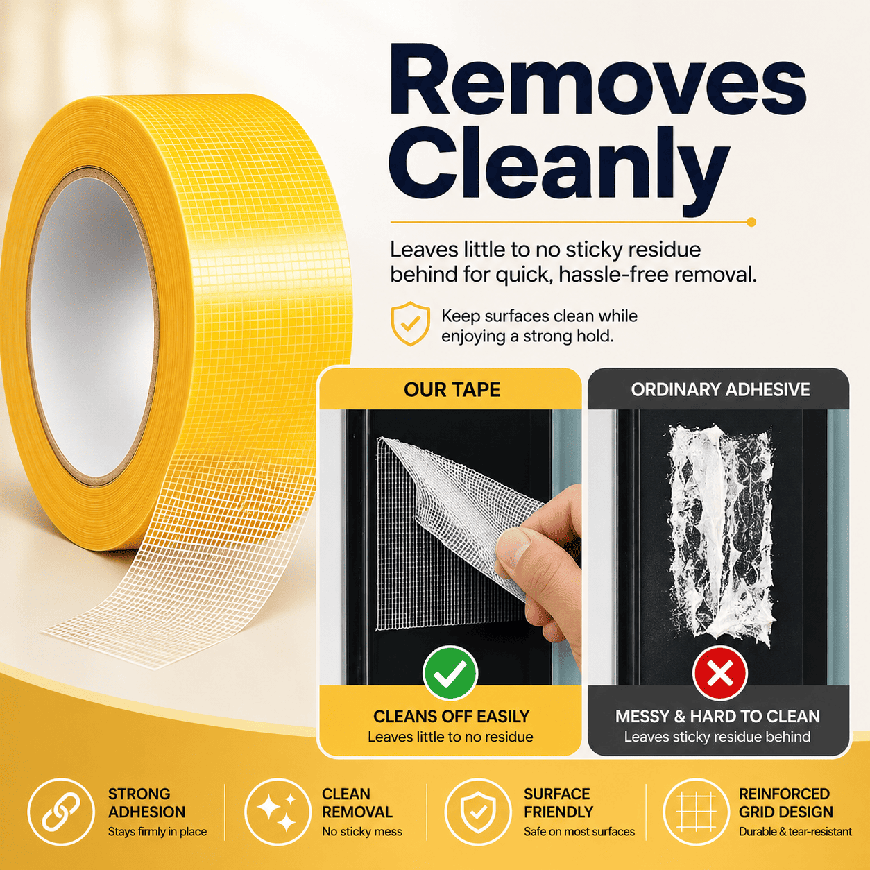 🔥 Heavy-Duty Double-Sided Tape – Strong Hold
