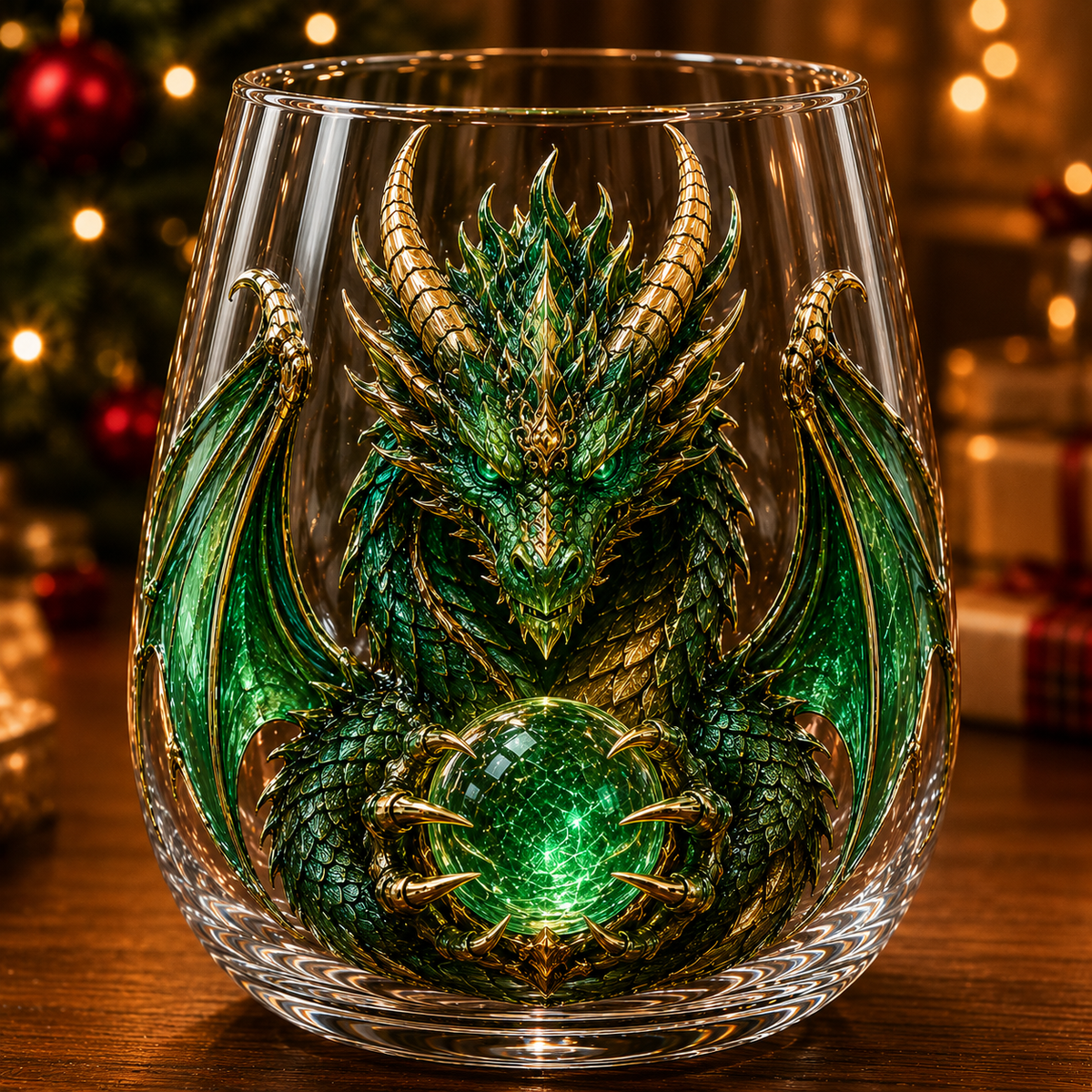 🐉✨ 3D Dragon GlassArt Cup I Luxury Raised FantasyGlassware for Whiskey, HomeBar Decor & Legendary Gifts 🎁