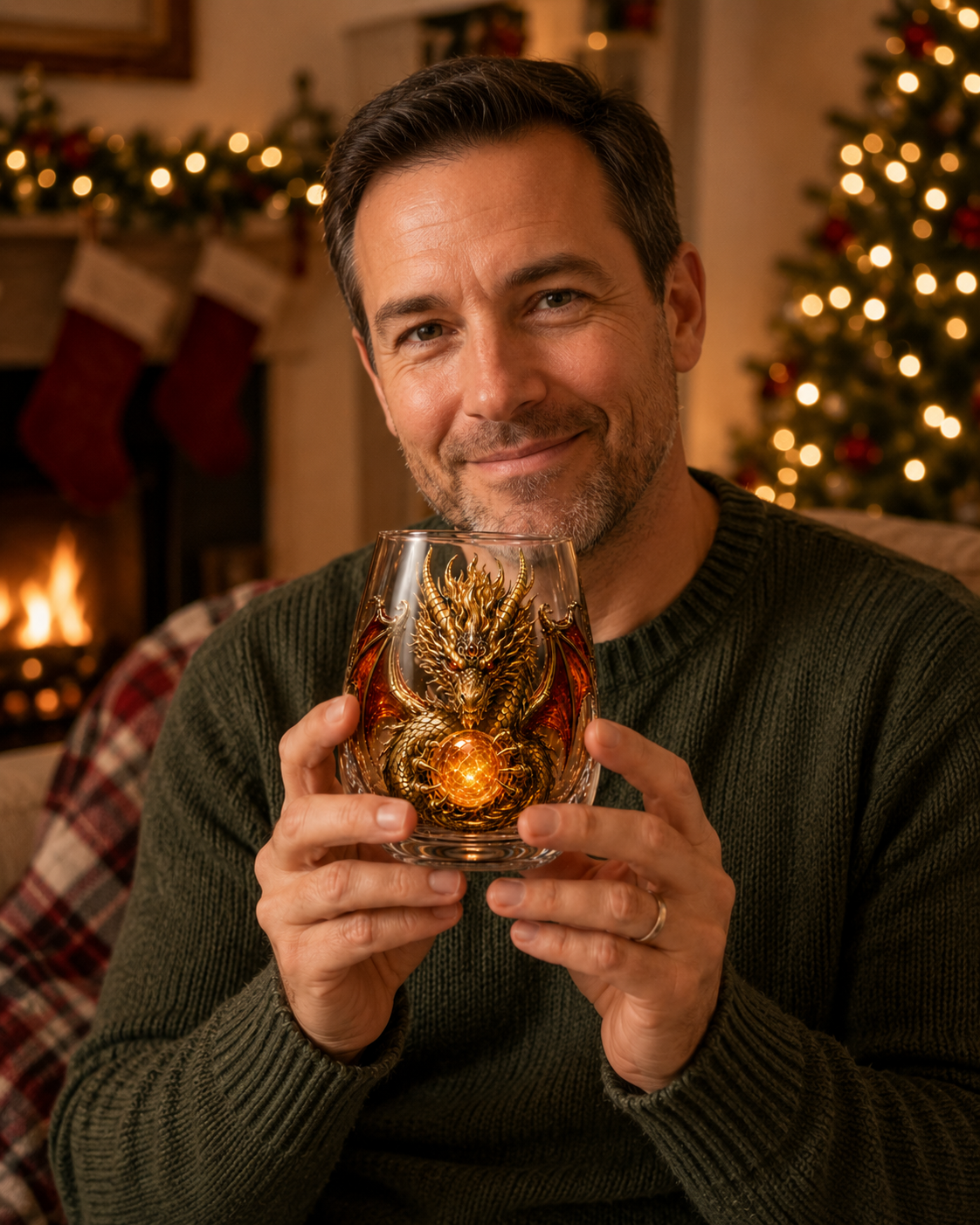 🐉✨ 3D Dragon GlassArt Cup I Luxury Raised FantasyGlassware for Whiskey, HomeBar Decor & Legendary Gifts 🎁