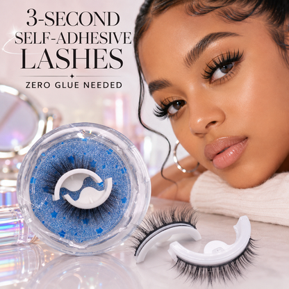 No-Glue Self-Adhesive Reusable Lashes😍
