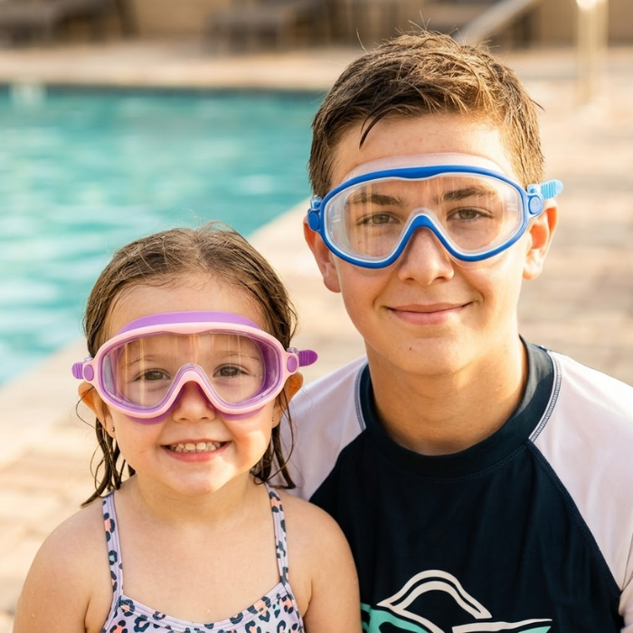 Clip-On Swim Goggles
