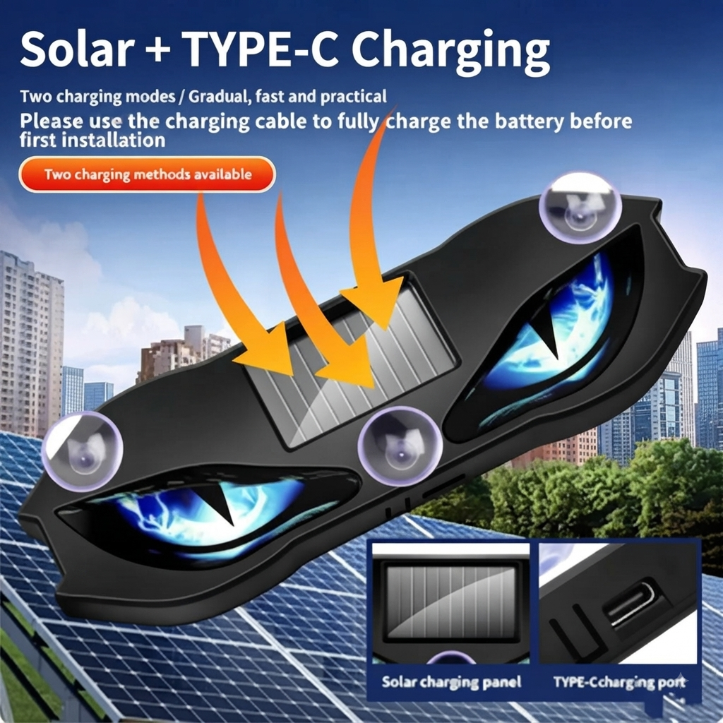 🚗🔆 Solar-Powered LED Car Warning Light – 50% OFF! Solar-powered, weatherproof, automatic activation at dark – for more safety on the roadside. 🔥🛡️