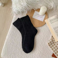 Fleece-lined, thickened French terry socks