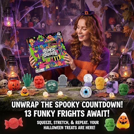 🔥【FREE SHIPPING】🔥 Spooky Countdown Begins! 👻 NeeDoh Halloween Calendar 2026