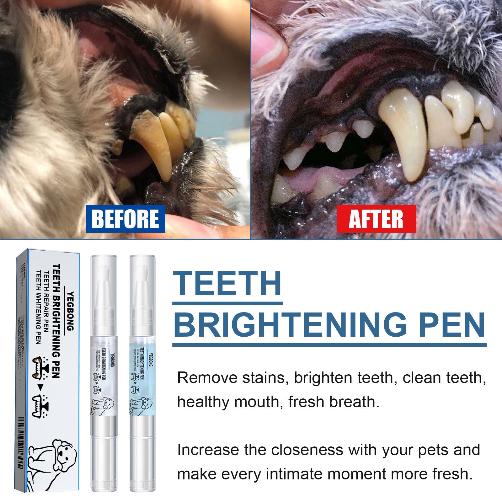 New Upgraded Pet Toothbrush Pen