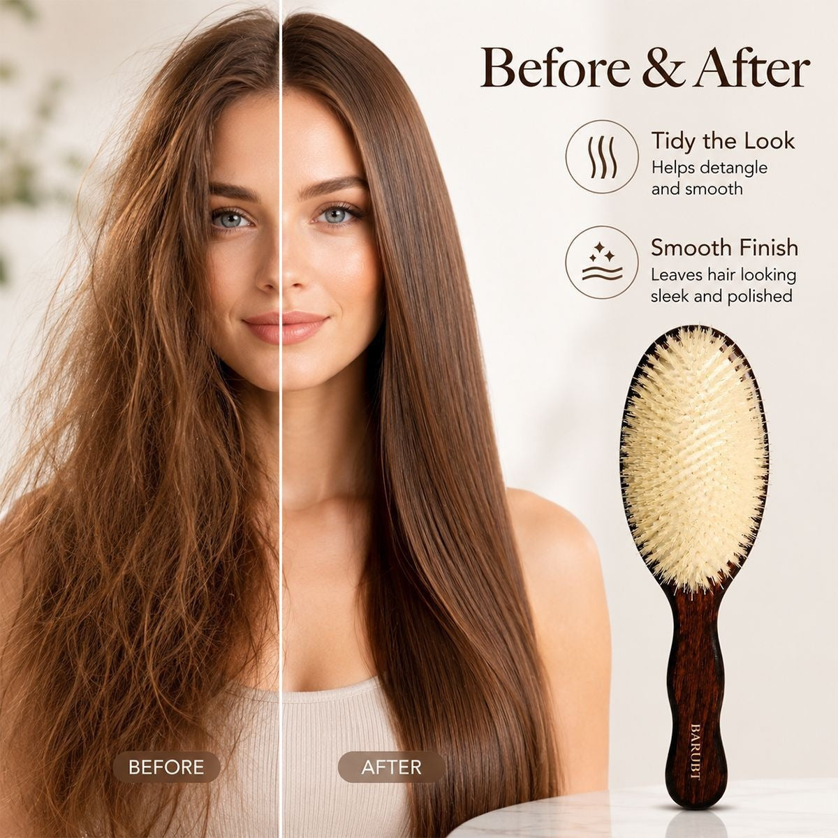 💫 THE MERMAID MINI BRUSH 🌸 Portable Scalp Massage Cushion Comb for All Hair Types