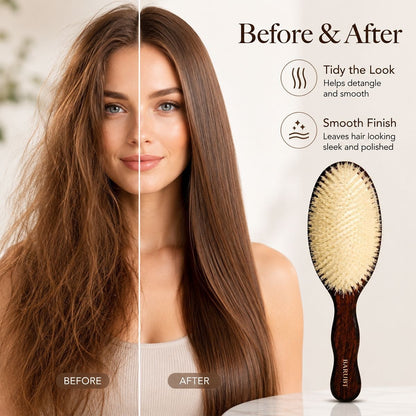 💫 THE MERMAID MINI BRUSH 🌸 Portable Scalp Massage Cushion Comb for All Hair Types