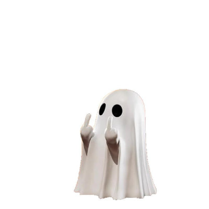 👻🎃Cute Middle Finger Ghost Statue, Small Halloween Decor for Home, Centerpiece