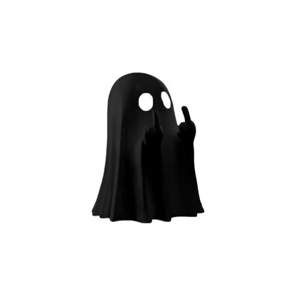 👻🎃Cute Middle Finger Ghost Statue, Small Halloween Decor for Home, Centerpiece