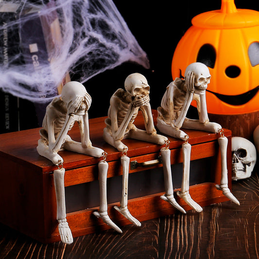 🎃 Spooky Skeleton Figurines 💀 The Perfect Halloween Decor!