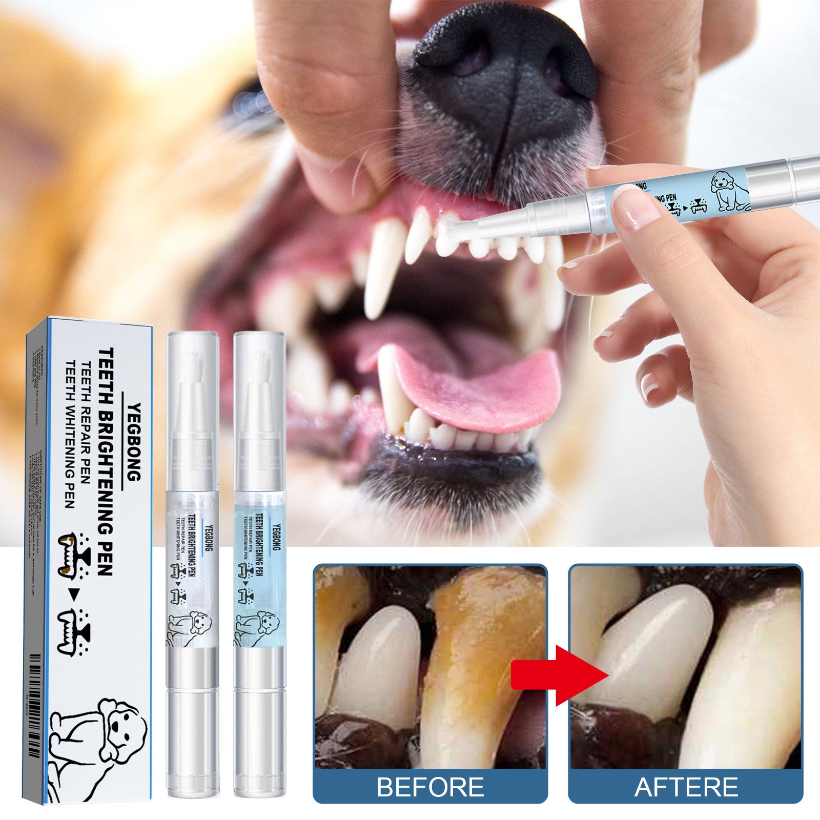 New Upgraded Pet Toothbrush Pen