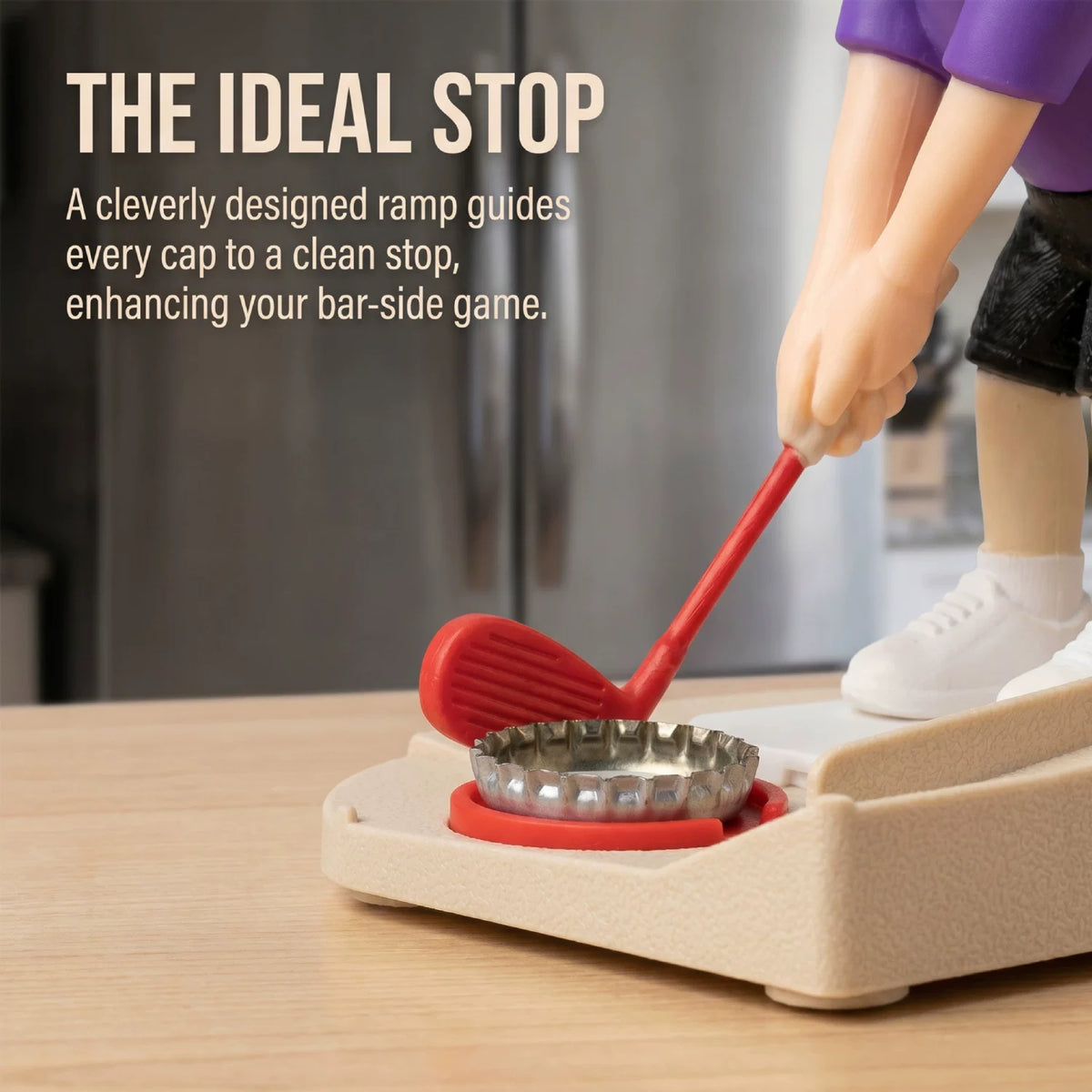 Head Interactive Golf Bottle Opener | Creative Figure Cap Launcher Game for Home Bar & Man Cave Best Gift for Him
