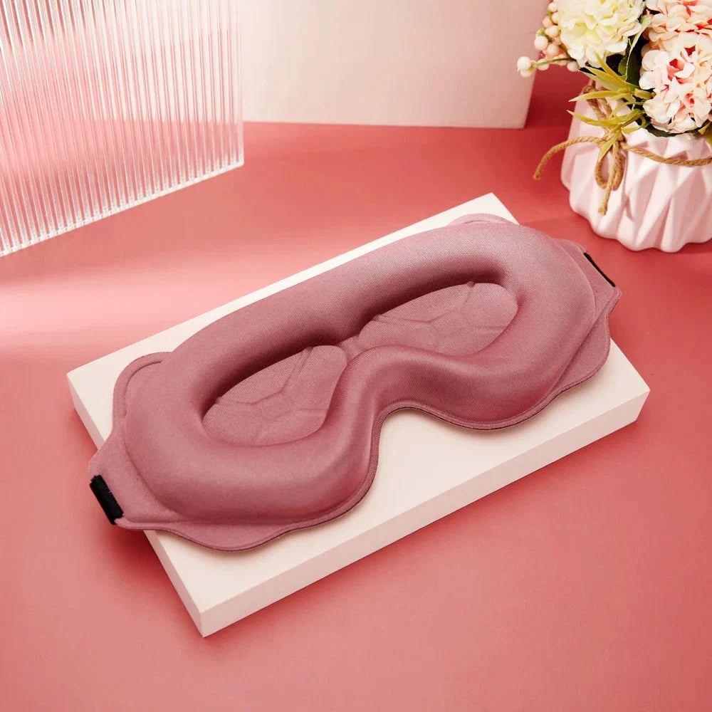 🌙 3D Contoured Sleep Mask for Women & Men | Zero Pressure Memory Foam Eyeshade with 100% Blackout for Travel & Better Sleep ✈️