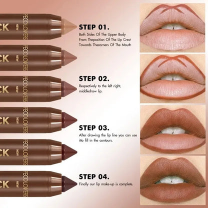 Hydrating Lip Liner & Gloss Set 💄 Long-Lasting Moisturizing Lip Contour Kit for Plump, Glossy Lips ✨