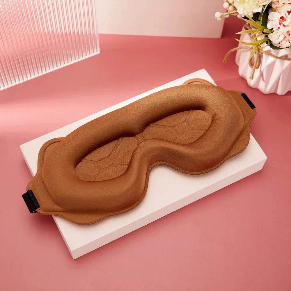🌙 3D Contoured Sleep Mask for Women & Men | Zero Pressure Memory Foam Eyeshade with 100% Blackout for Travel & Better Sleep ✈️