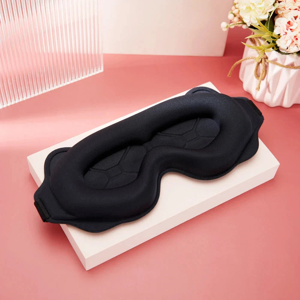 🌙 3D Contoured Sleep Mask for Women & Men | Zero Pressure Memory Foam Eyeshade with 100% Blackout for Travel & Better Sleep ✈️