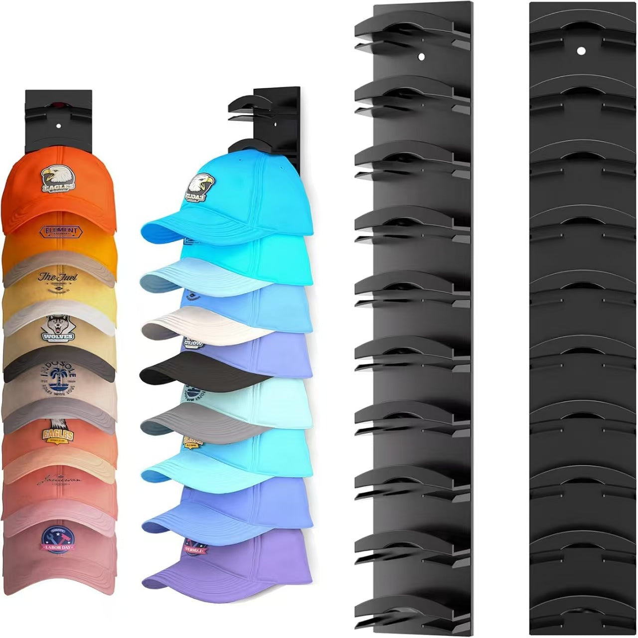 🔥 Hot Sell -Baseball Cap Storage Rack Wall 🔥- Easy Install Wall Hat Rack