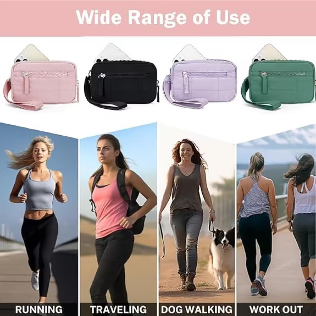🎁 Puffer Wristlet Wallet Fits Phone