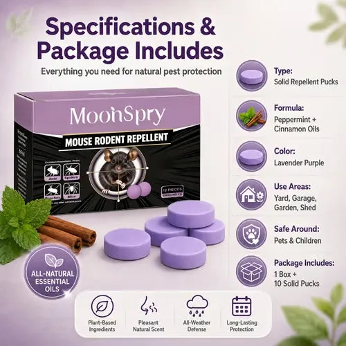 All-Natural Peppermint & Cinnamon Pest & Rodent Repellent Pucks