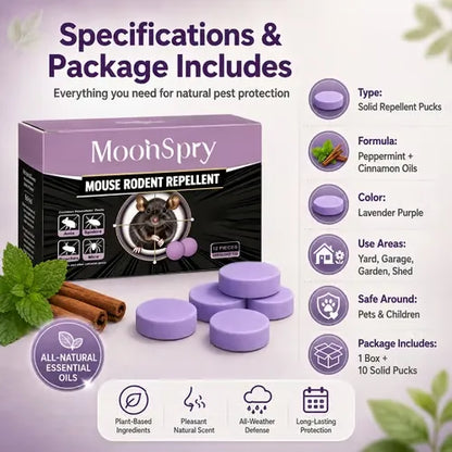 All-Natural Peppermint & Cinnamon Pest & Rodent Repellent Pucks