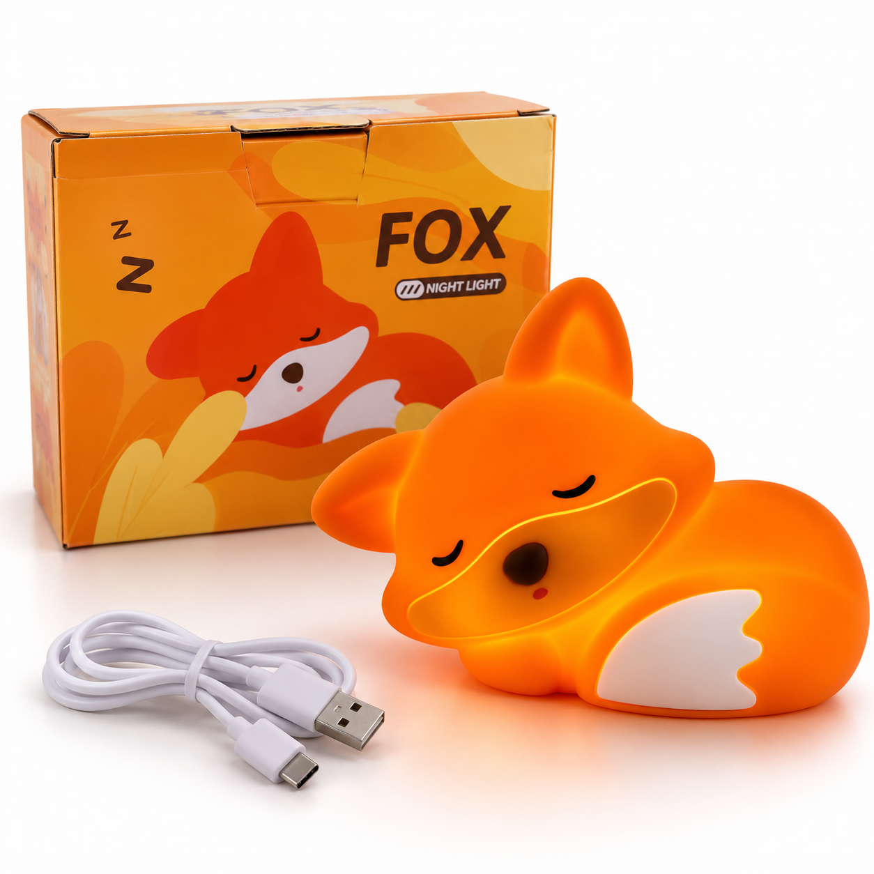 🦊FoxyGlow Cute Fox Night Lamp✨
