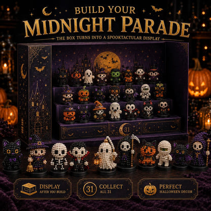 🧘Relaxing & Beginner-Friendly-🎃31 Nights of Hollowmoon DIY 3D Jewel Bead Countdown Calendar