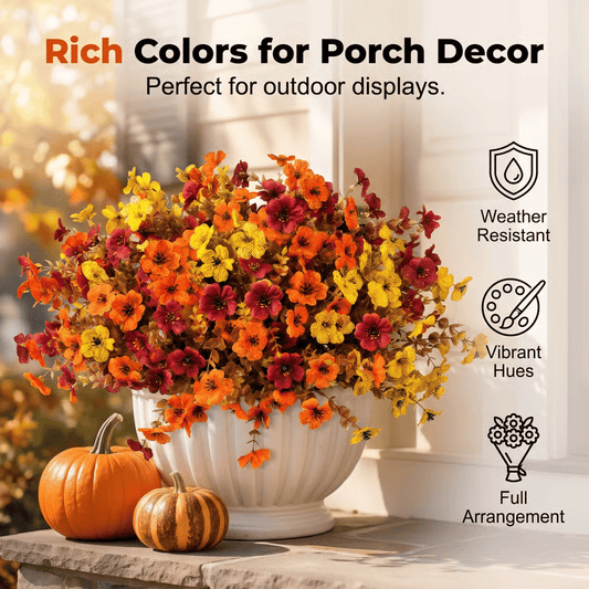 🔥 🍁UV-Resistant Artificial Daisy Flowers  for Fall Decor Halloween