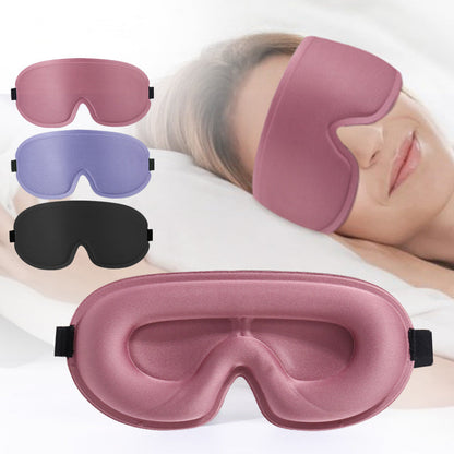 🌙 3D Contoured Sleep Mask for Women & Men | Zero Pressure Memory Foam Eyeshade with 100% Blackout for Travel & Better Sleep ✈️