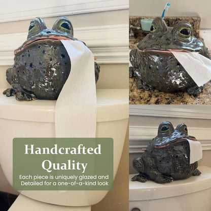 🐸🤪 Whimsical Toad Tissue Box Cover｜Hilarious Home Decor